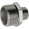 Double threaded nipple, L 24 mm, 20 bar, stainless steel, for pipe systems, 118529