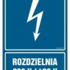 ZNAK - HG027 Rozdzielnia 230V/440V 10 x 15 cm FN - Folia samoprzylepna