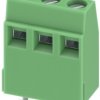 PCB terminal, 3 pole, pitch 5.08 mm, AWG 26-16, 13.5 A, screw connection, green, 1731831
