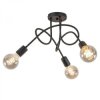Lampa sufitowa nowoczesna 3xE27 RUMBA BLACK
