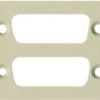 Adapter plate for heavy duty connectors, 1666210000