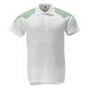 20083 Polo Shirt L white/grass green