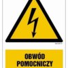 ZNAK - HA010 Obwód pomocniczy pod napięciem 7,5 x 10 cm FN - Folia samoprzylepna