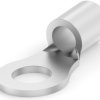 Uninsulated ring cable lug, 2.62-6.64 mm², AWG 12 to 10, 5.26 mm, M5, metal, 130191