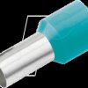 187205 Aderendhülse isoliert 0,34 mm²/8 mm, verzinnt, türkis, 100er Pac