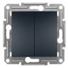 ASFORA Wyłącznik świecznikowy podwójny (zaciski śrubowe) antracyt EPH0300371 SCHNEIDER ELECTRIC