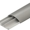 Floor duct, (L x W x H) 2000 x 74 x 18 mm, PVC, gray, BDK1875.1