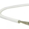 Kabel silikonowy SIF 180C 300/500V 1,5 ciepłoodporny LSOH biały linka BSG 100m