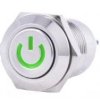 PBW-12BPW przycisk monostabilny wandaloodporny podświetlany zielony