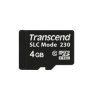 Karta Micro SD MicroSDHC, 4 GB Nie 3D TLC (SLC mode), Transcend