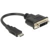 Delock 65564 HDMI Mini-C Male to DVI 24+5 Female Adapter 20cm Black