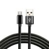 Kabel przewód pleciony USB - micro USB everActive CBB-0.3MB 30cm z obsługą szybkiego ładowania do 2,4A czarny