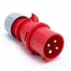 Wtyczka przenośna 32A 4P 400V czerwona IP44 SHARK 024-6