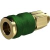 Quick-release coupling, L 59.5 mm, 35 bar, brass, for Pneumatic, 137313