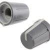 Pokrętło potencjometru oś: 6mm średnica: 13mm Kształt D Plastik Szary RS PRO