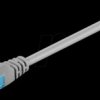 55417 Cat.6a U/UTP patch cable, CU, gray, 0,25 m