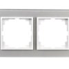 Sentia Ramka Podwójna Szklana Srebrna 1472-63