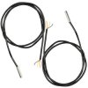 DS18B20 1M cable digital stainless steel temperature sensor without heat shrink tube, compatible with Arduino and Raspberry Pi.