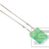 Dioda LED 2x5mm zielona dyfuzyjna; 565nm;10mcd;20mA;2.2-2.5V;THT;RoHS