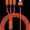 SMRTER_HYDRA_ULT_OR Charging cable, USB/USB-C -> micro USB, Lightning & USB T