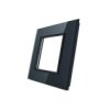 Livolo Pojedyncza Czarna Ramka Szklana 80Mm Gpf-1-62