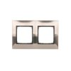 SIMON54 inox metal DR2/61 Ramka 2-krotna