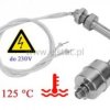 Czujnik poziomu cieczy kątowy; + 125°C; 230V; 75mm