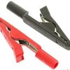 Krokodylek, gniazdo bananowe 2mm, 8A 60V, czarny; MA-1 Hirschmann
