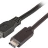 USB 3.2 adapter cable, USB plug type C to USB socket type A, 0.2 m, black, K5313SW.0,2