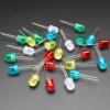 Adafruit Diffused 10mm LED Pack - 5 LEDs each in 5 Colors - 25 Pack