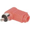 TruComponents 202723 RCA connector Plug, right angle,Pins:2 Red