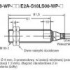 E2A-M18LS08-WP-B3 2M, Czujnik indukcyjny, M18x1, PNP/NO+NC, sr=8mm przewód 2m, dł. obudowy 81mm, czoło zakryte, OMRON, E2AM18LS0