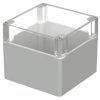 PC enclosure, (L x W x H) 122 x 120 x 105 mm, light gray (RAL 7035), IP66, 02228100