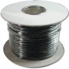 Telephone cable, 4-wire, 4 x AWG 26, black, AK-460700-100-S