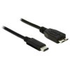 Delock 83677 USB 3.2 Gen 2 Cable USB-C to Micro-B 1.00m Black