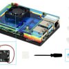 Waveshare Colorful Rainbow Acrylic Case for Raspberry Pi 4, with Cooling Fan
