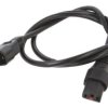 SCHAFFNER-816472 Kabel IEC C13 żeński, IEC C14 męski 1m z blokadą IEC LOCK