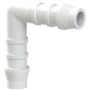 Angle hose connection nozzle, L 40.5 mm, 10 bar, POM, for hose, 111015