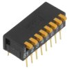 Przełącznik DIP-SWITCH Ilość sekcji 8 ON-OFF 0,03A/30VDC A6DR-8100