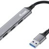 Equip 128960 USB-Hub 4 porty USB-A USB 3.0 5 GBit/s czarny, szary 128960