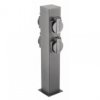 Słupek ogrodowy LARGO-P 36, IP44 4*gniazdo schuko, max.3500W, słupek, grafit