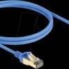 80333 Patch cable, Cat.8.1, F/FTP, Slim, 1 m, blue