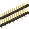 Pin header, 15 pole, pitch 2 mm, angled, black, SLY11SMD09215G