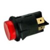 MS1220R Przełącznik bistabilny, dwusekcyjny, podswietlany, czerwony - otwór montażowy: Ø25mm