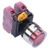 YW4L-MF2E02Q0R Red 22mm Metal Bezel Momentary Shrouded Push Button Switch 2NC IP65 IDEC