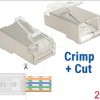 86454 RJ45 Crimp+Cut Plug Cat.6 STP 20 pieces