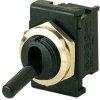 Toggle switch, black, 1 pole, latching, On-On, 6 A/250 VAC, silver-plated, 1823.6101