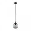 Lampa wisząca z okrągłym kloszem z grafitowego szkła śr. 30cm ESME 5379 TK Lighting