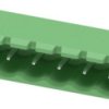Pin header, 8 pole, pitch 5.08 mm, angled, green, 1757307