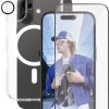 PanzerGlass CARE by ® Panzerglas 3-in-1 Protection Futerał backcase Apple iPhone 16 przeźroczysty Ładowarka indukcyjna B